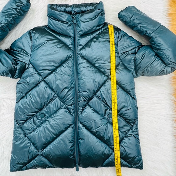 Save the Duck Joan Water Repellent Recycled Nylon Puffer Jacket in Heaven Blue - Picture 13 of 16